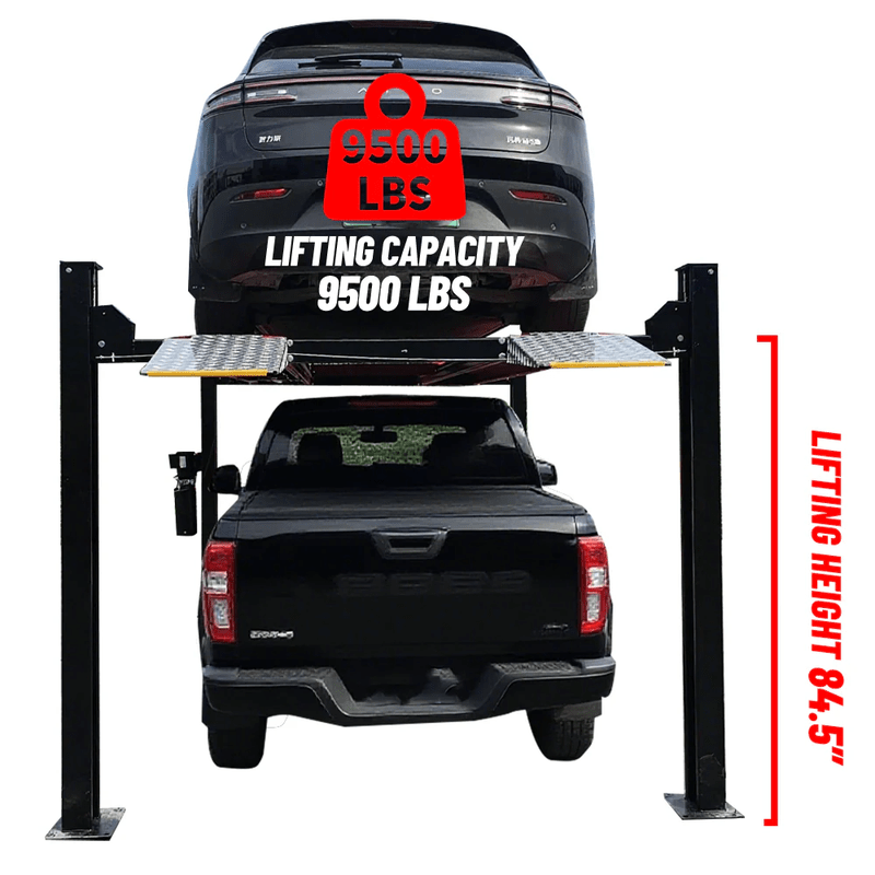 Katool 9,500lb Heavy Duty 4-Post Lift for Storage, w/ Casters SKU KT-4H950