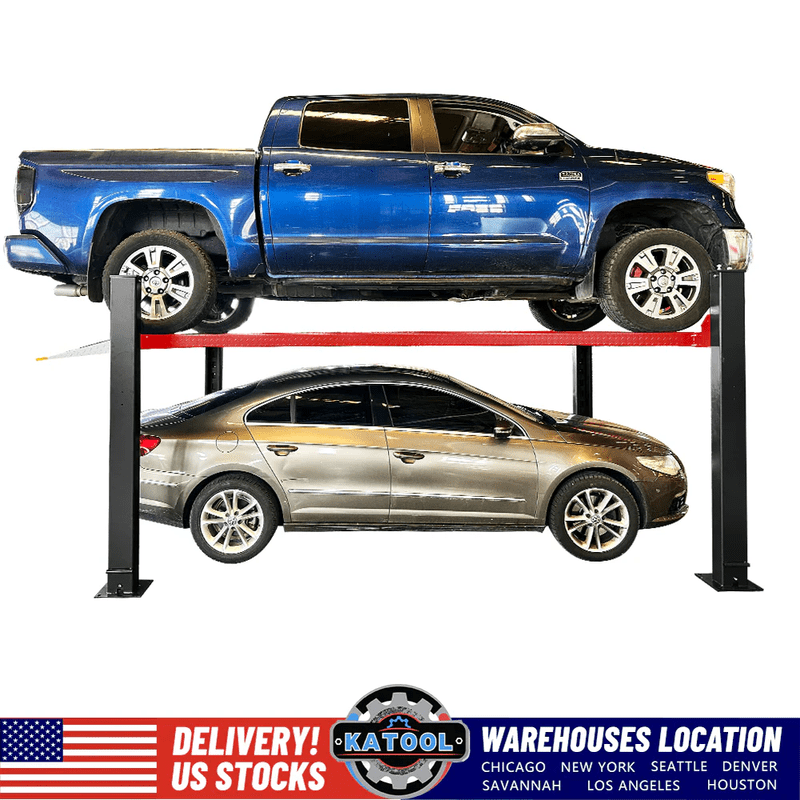 Katool 9,500lb Heavy Duty 4-Post Lift for Storage, w/ Casters SKU KT-4H950
