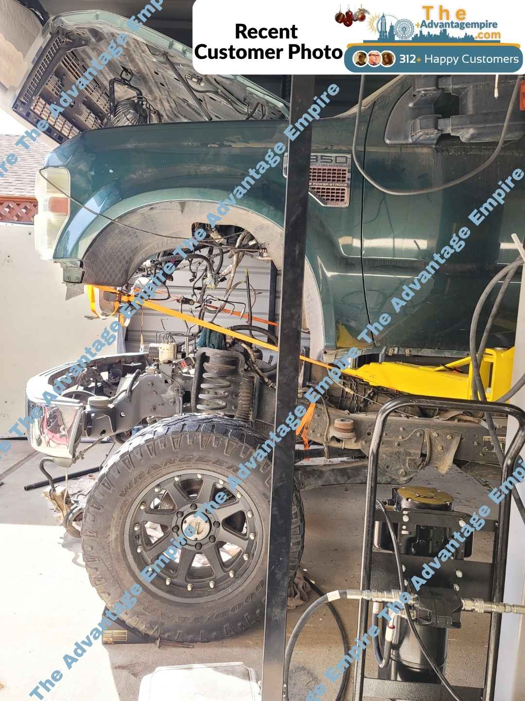 Triumph 7,000 lb 2 Post Lift Portable SKU C-7000