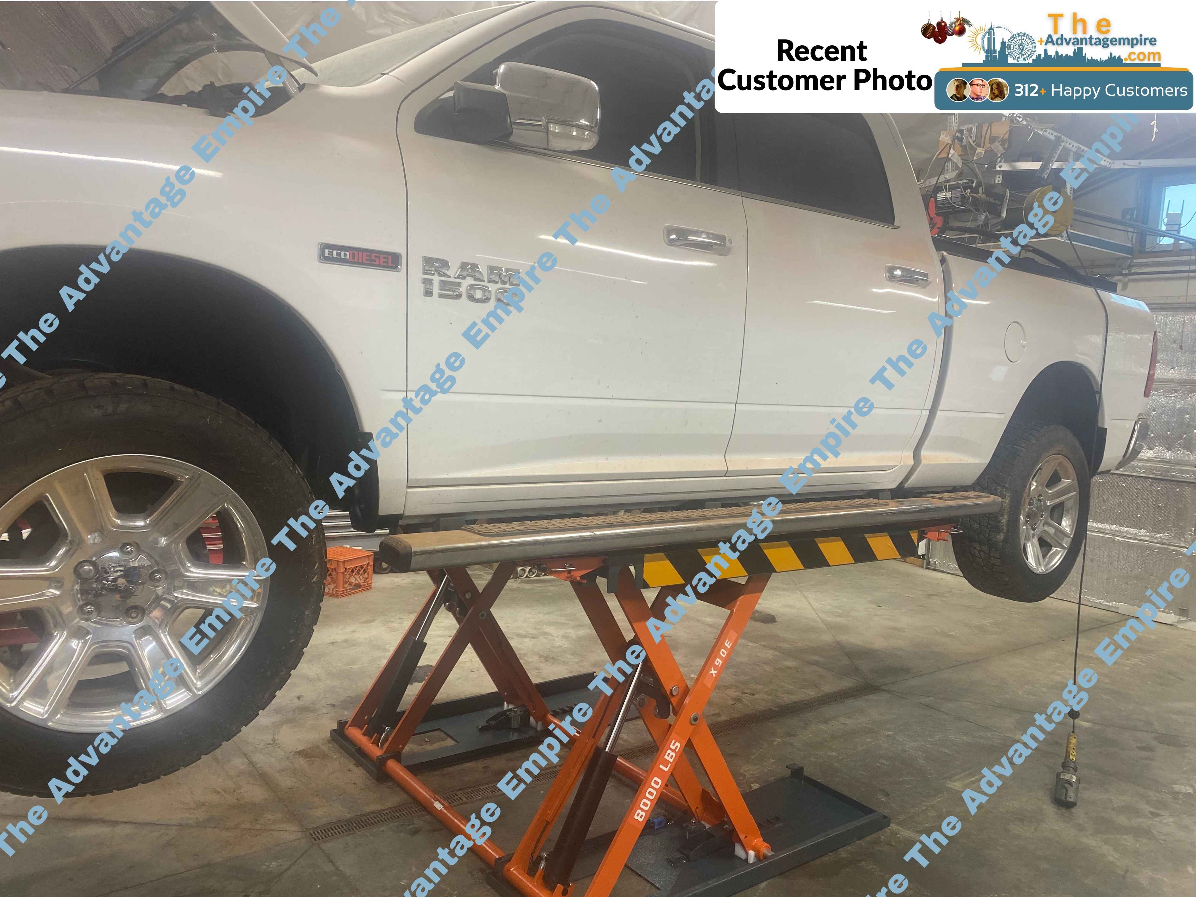 Katool 8,000 lbs Electric Mid Rise Scissor Lift SKU KT-X90E