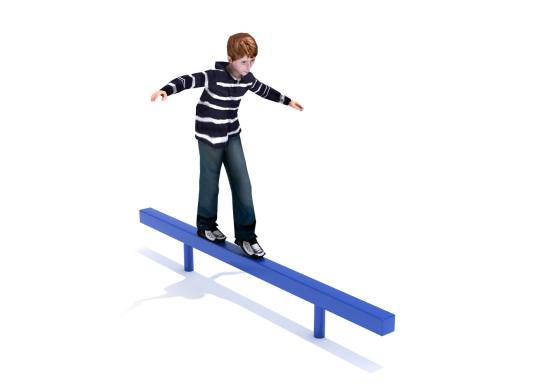 Playground Equipment 8-Feet Straight Balance Beam SKU PFS014PB