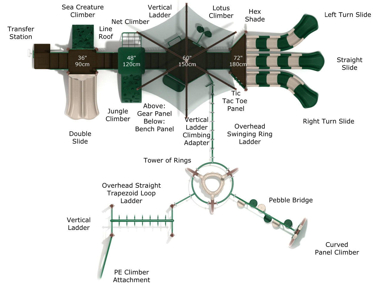 Playground Equipment Pioneer Place Playground SKU PKP032
