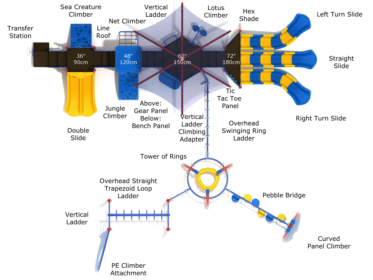 Playground Equipment Pioneer Place Playground SKU PKP032