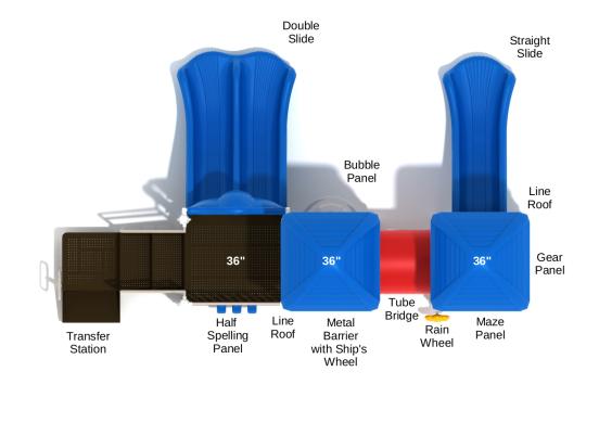 Playground Equipment Roscoe Playground SKU PKP202