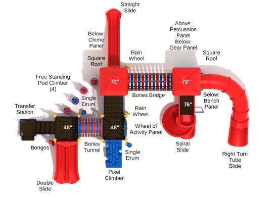 Playground Equipment Hickory Stick Playground SKU PMF029