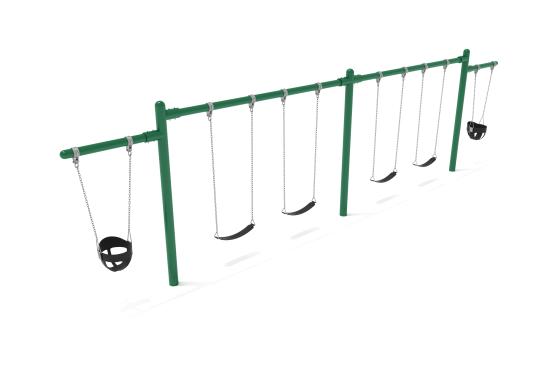 Playground Equipment 7/8 Feet High Elite Cantilever Swing SKU PSW220WS