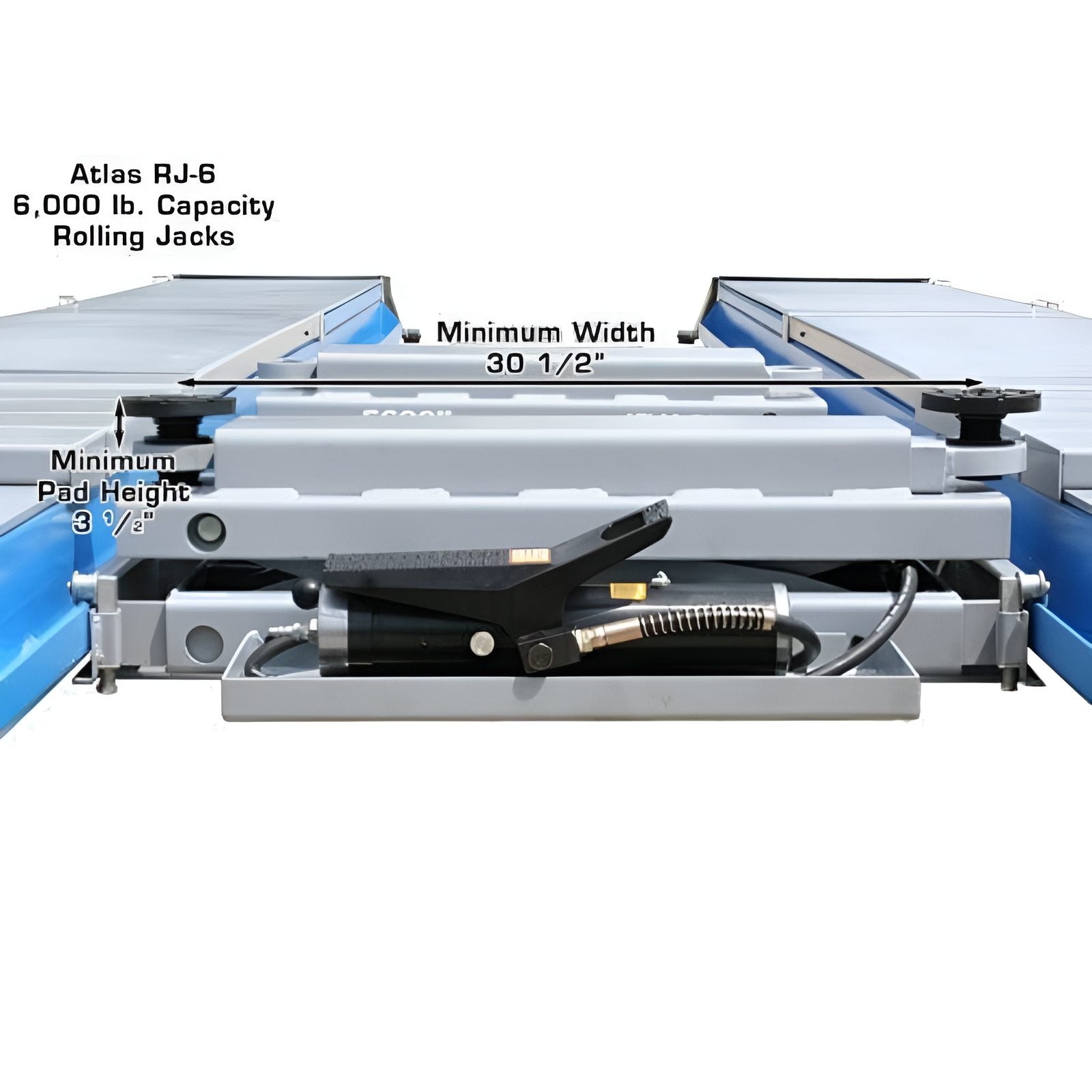 Atlas 6,000 lb Rolling Bridge Jack SKU ATEATTD-RJ-6
