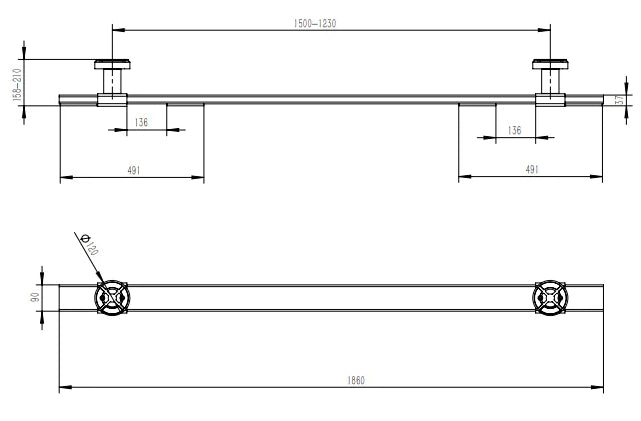Katool Scissor Lift Support Bar For SUV SKU KT-XS1