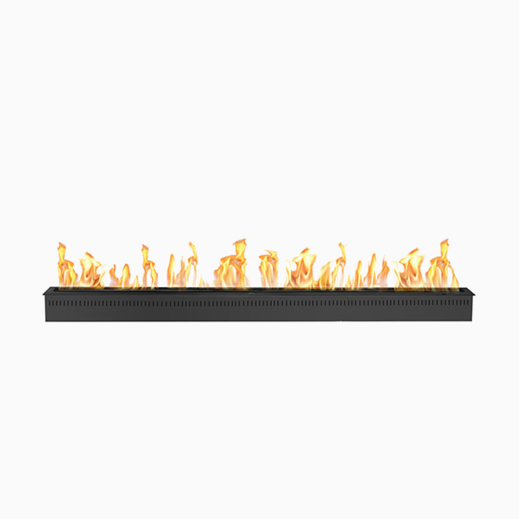 Bio Flame 96" SmartFlame Remote Control Burner Ethanol Fireplace SKU 96-SILVER-SF