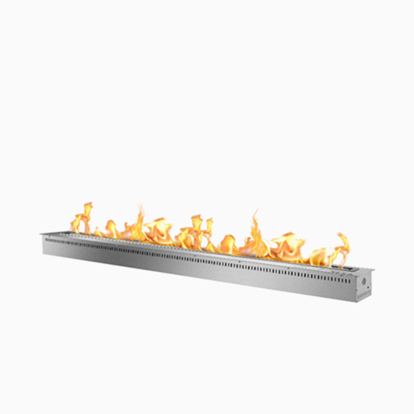 Bio Flame 96" SmartFlame Remote Control Burner Ethanol Fireplace SKU 96-SILVER-SF