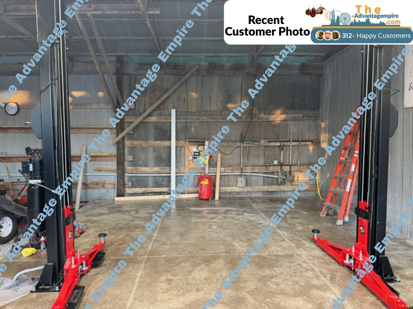 Katool 2 Post Vehicle Lift, 14,000lb Capacity Clear Floor SKU KT-M140XD