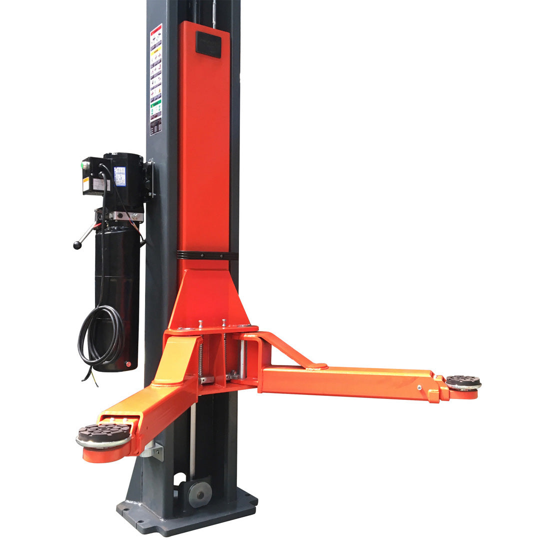 Stratus 2 Post 12,000 lbs Clear Floor Car Lift, Direct Drive, Extra Wide, Drive Through, Single Point Manual Release SKU SAE-C12X