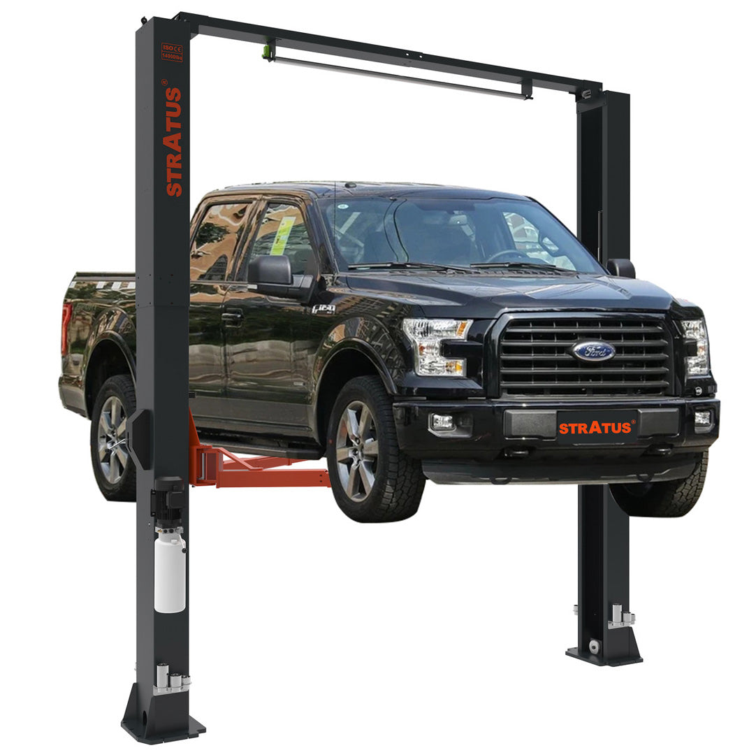 Stratus 2 Post 14,000 lbs Clear Floor Lift, Direct Drive, Extra Wide SKU SAE-C14X