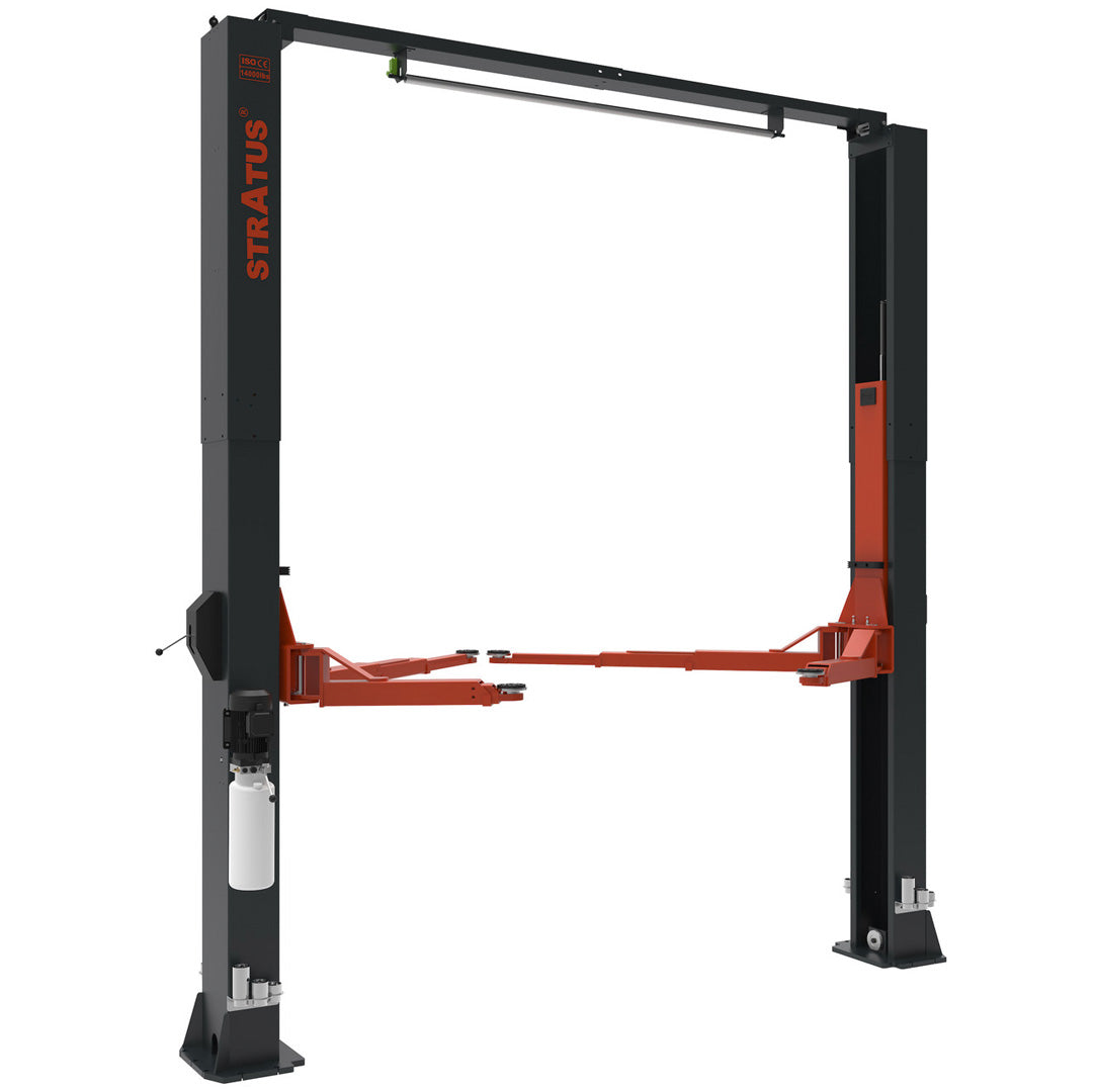 Stratus 2 Post 14,000 lbs Clear Floor Lift, Direct Drive, Extra Wide SKU SAE-C14X