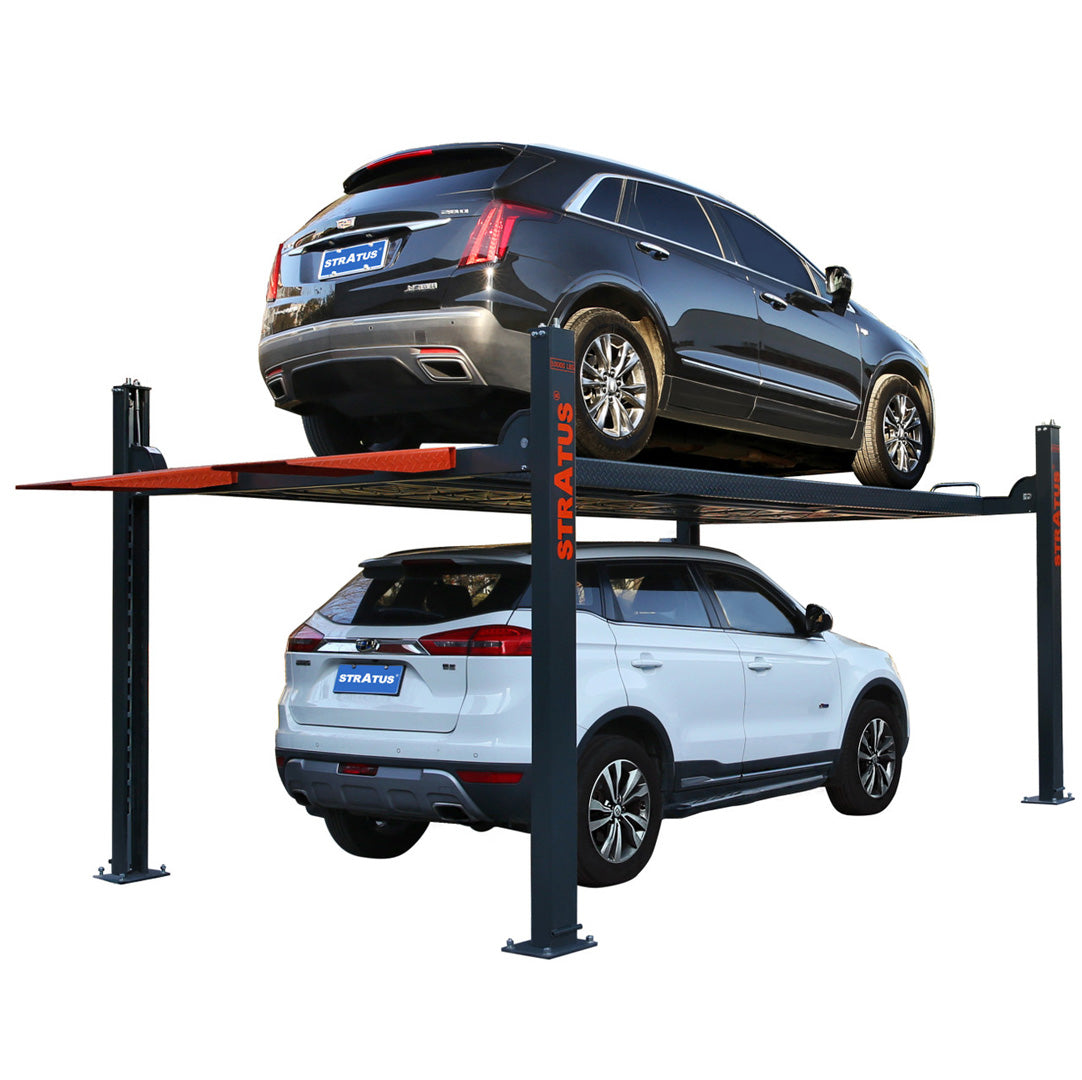 Stratus 4 Post 10,000 lbs Parking Lift Manual Release SKU SAE-P410