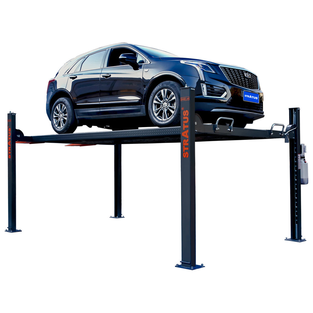Stratus 4 Post 10,000 lbs Parking Lift Manual Release SKU SAE-P410