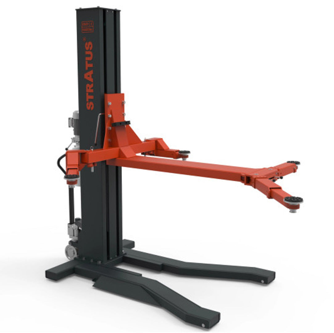 Stratus Single Post 6,600 lbs Mobile Lift, Manual Safety Lock Release SKU SAE-S66M