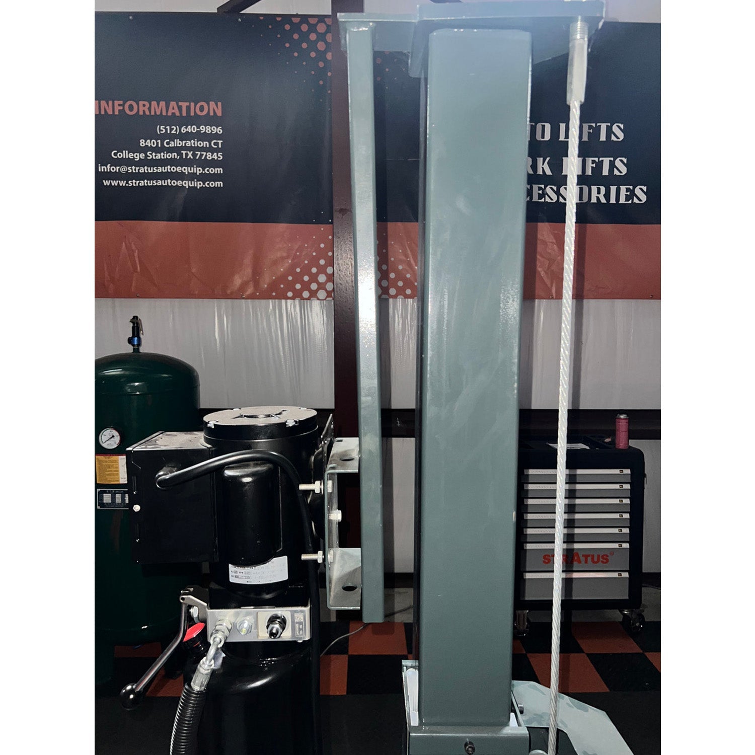 Stratus Mounting Bracket 4 Post Parking Lift Power Unit SKU SAE-MB