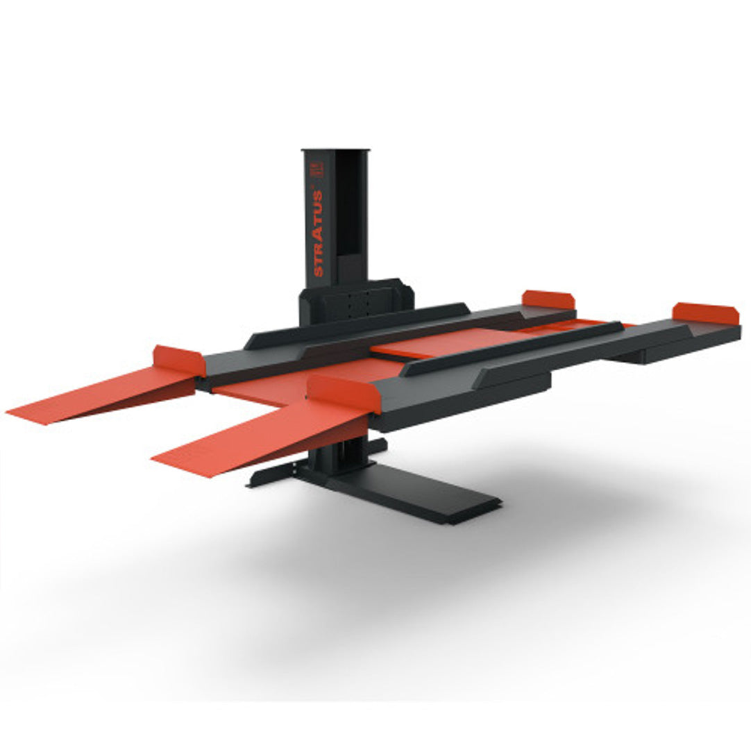 Stratus Single Post 8,000 lbs Manual Safety Lock Release Parking Lift, 110V, SKU SAE-P18M