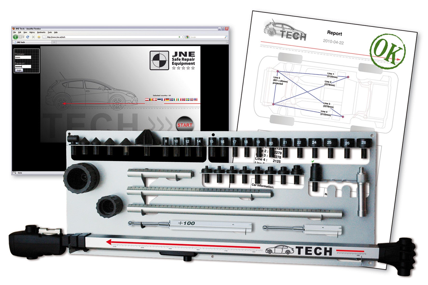 Merchant 1 Manufacturing TECH-D DIGITAL MEASURING SYSTEM W/PRINT OUT SKU TEC-0100-D