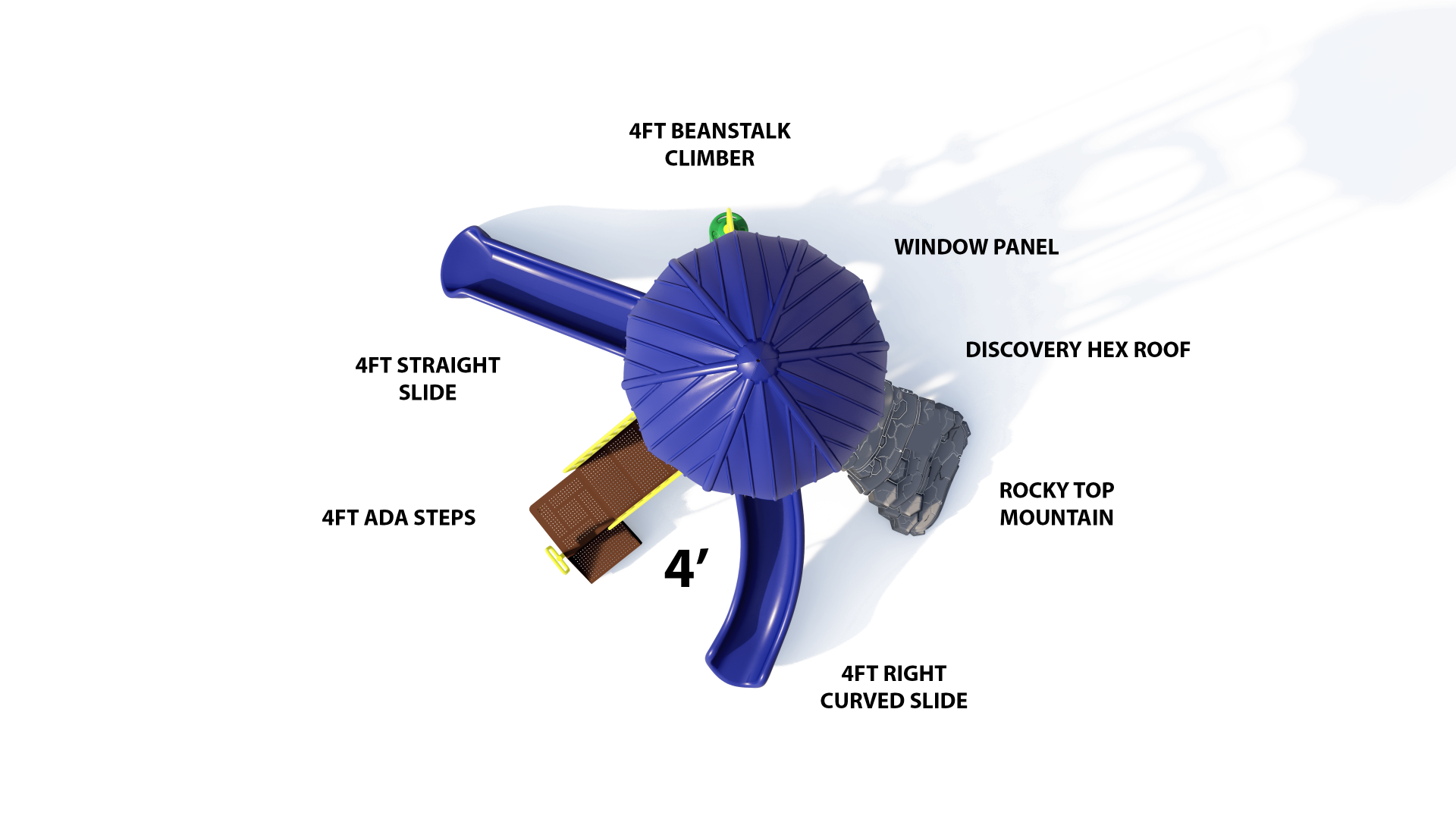 UltraPlay Hex Hive Playground w/ Roof SKU UPLAY-053