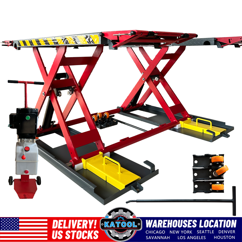 Katool Commercial Grade Scissor Lift, Reinforced Frame, Upgraded Hydraulic System Lift KT-X77