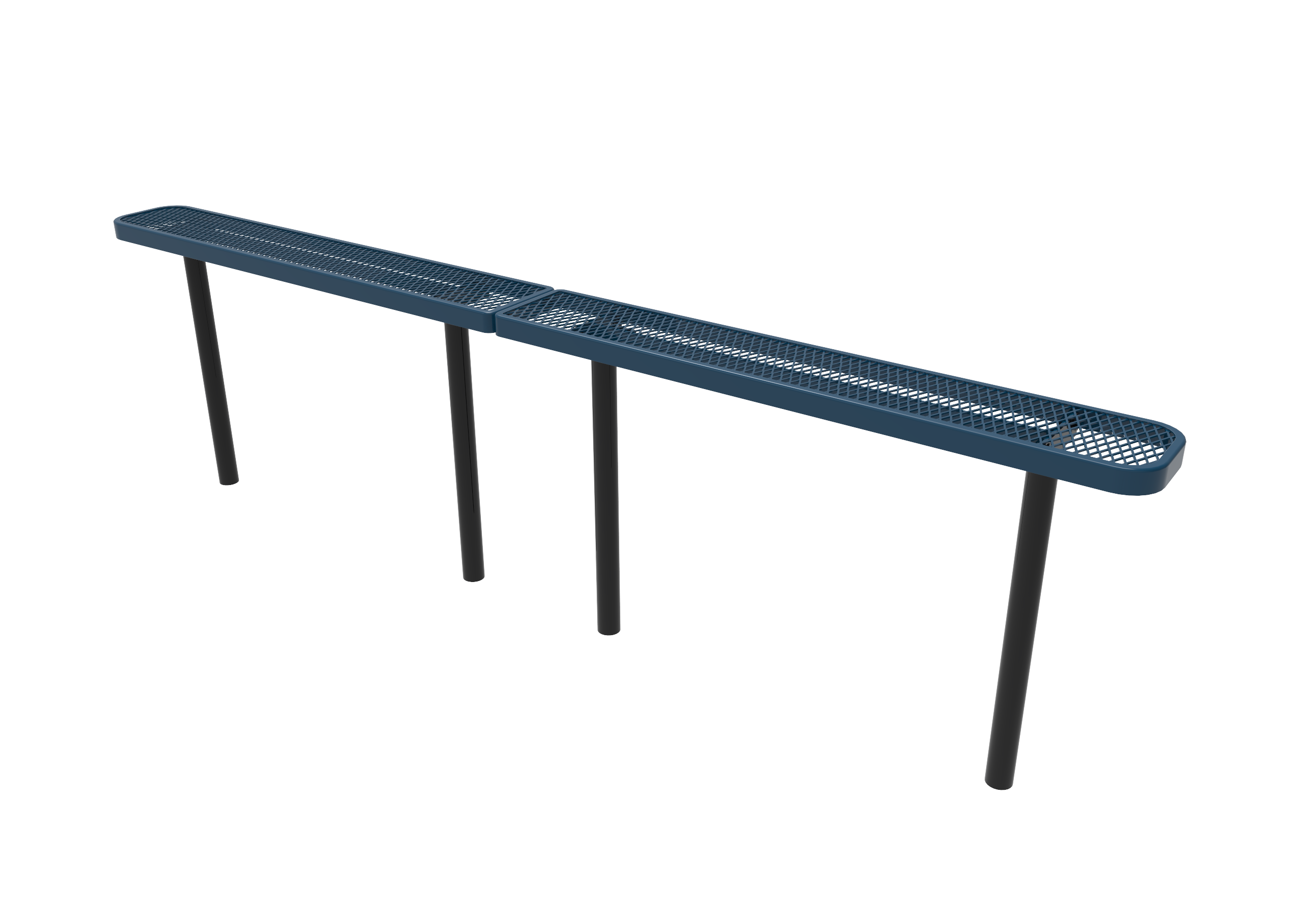 MyTCoat 10' - 15' Standard Bench, Expanded Metal, Inground Mount SKU BRT10