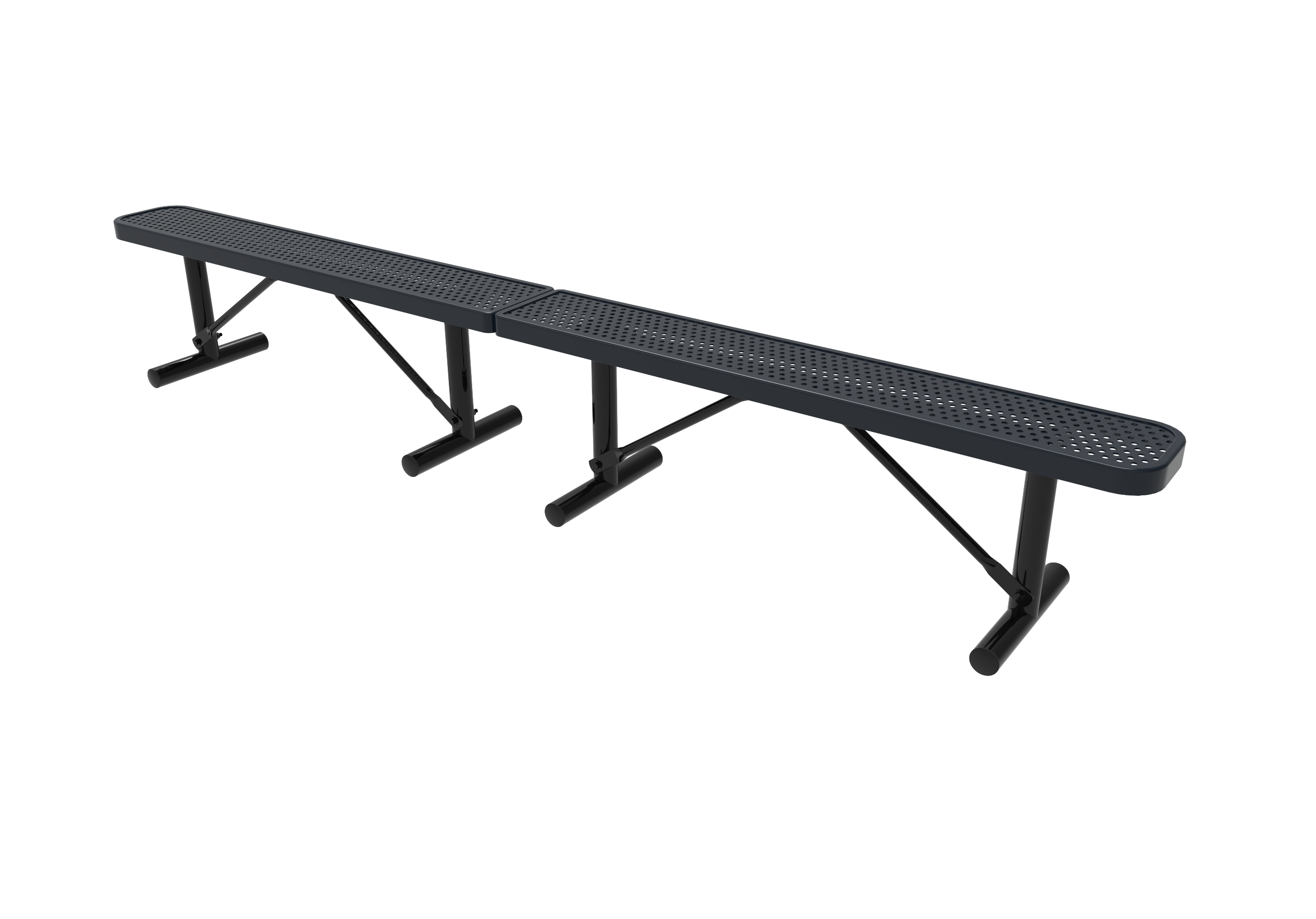 MyTCoat 10' - 15' Standard  Bench, Punched Steel, Portable SKU BRT10