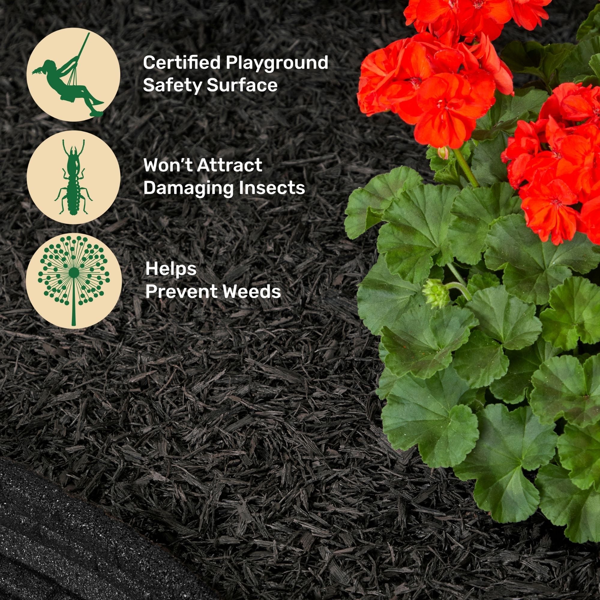 Ground Smart Premium Shredded Buffings Mulch SKU GSRMShredded