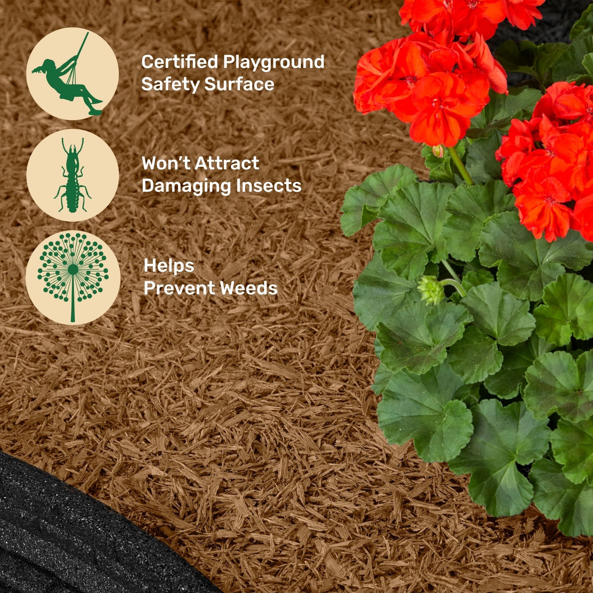 Ground Smart Premium Shredded Buffings Mulch SKU GSRMShredded