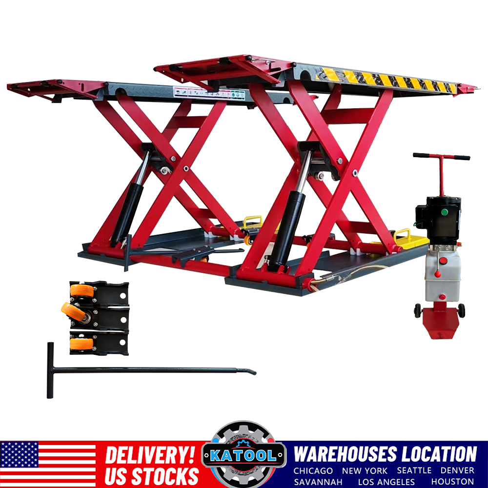 Katool Commercial Grade Scissor Lift, Reinforced Frame, Upgraded Hydraulic System Lift KT-X77