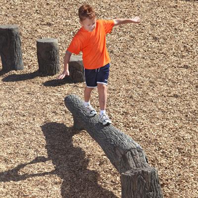 UltraPlay Nature Themed Fallen Tree Balance Beam SKU 8FT
