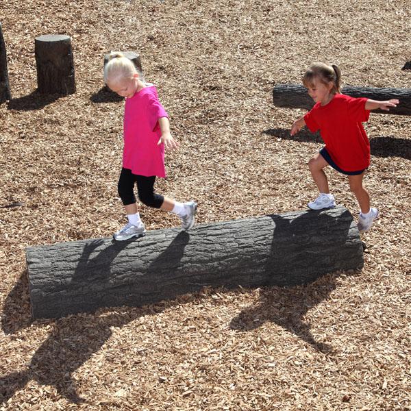 UltraPlay Nature Themed Half Log Balance Beam SKU 6 Feet  6HL