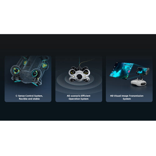 CHASING M2 S Industrial Underwater ROV Value Pack w/ Grabber Claw and Case 100m Tether SKU CM2SVP-100