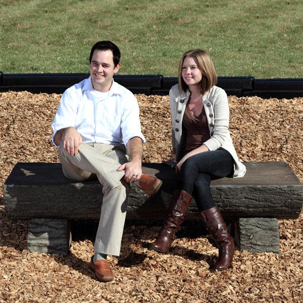 UltraPlay Nature Themed 6 Foot Log Bench SKU 6LB