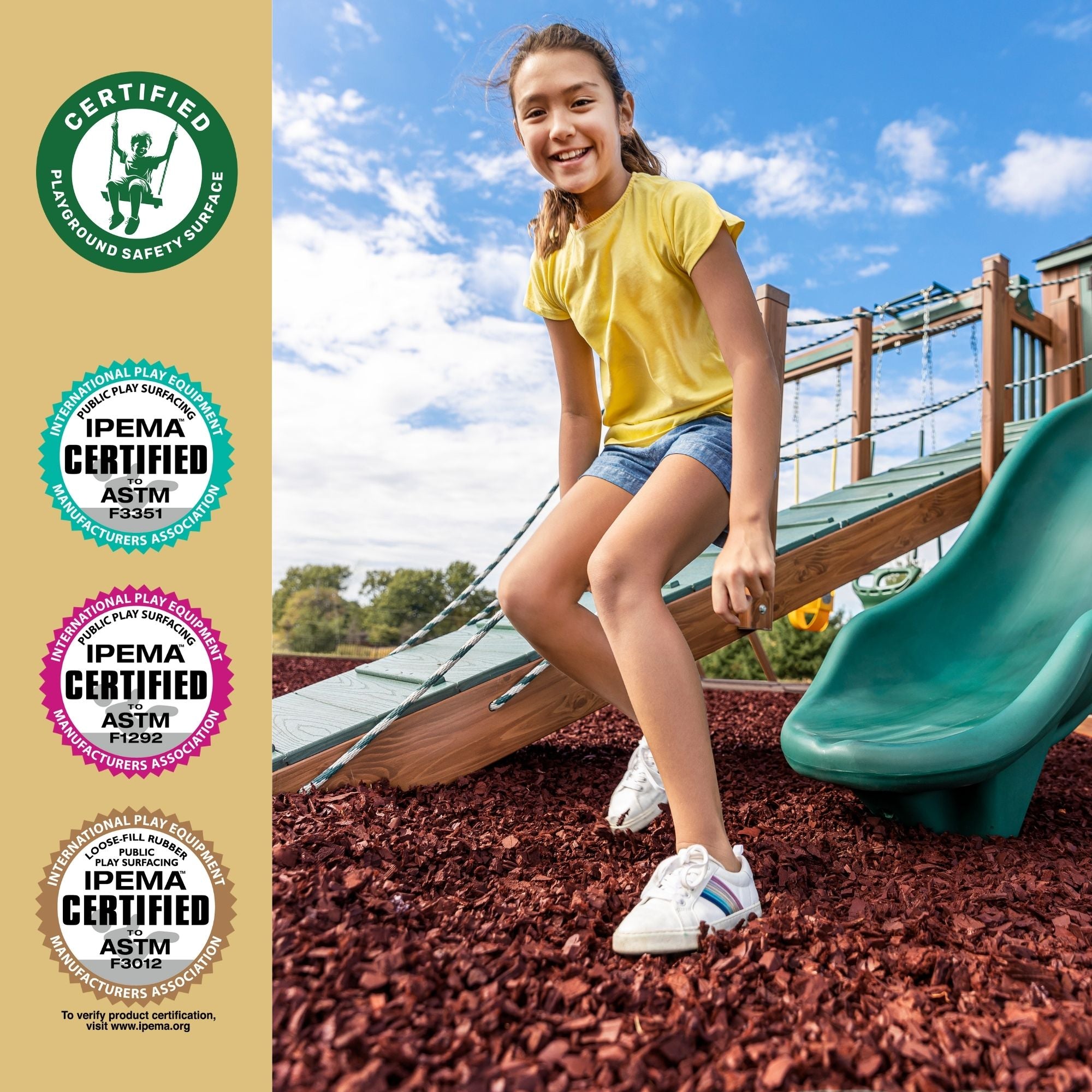 GroundSmart Premium Nugget Rubber Mulch SKU GSRMNuggets