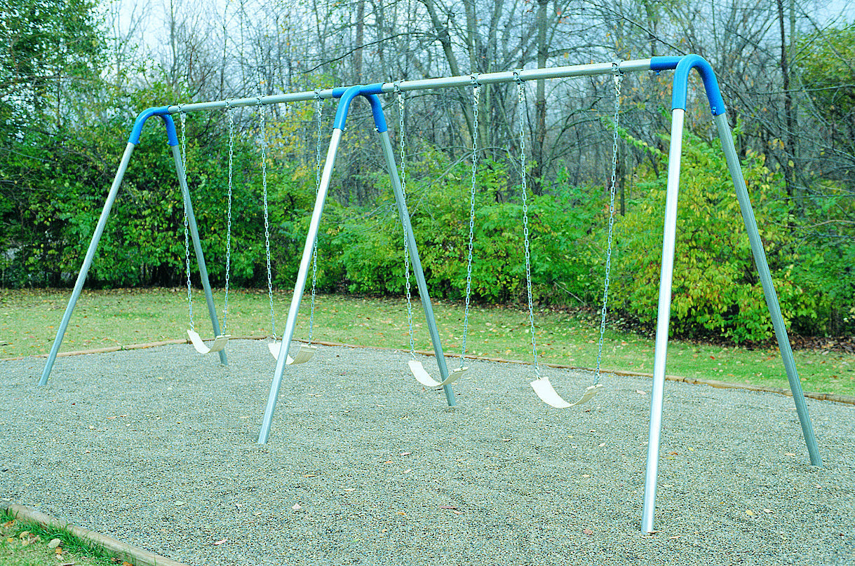UltraPlay Swing Bipod Swing Bay, Double Bay w/ Strap Seats SKU PBP-8-2S