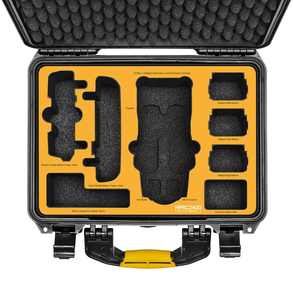HPRC Cases - Hard Case for DJI Mavic 2 w/Smart Controller HPRC2400 SKU MAV2-2400BLK-02
