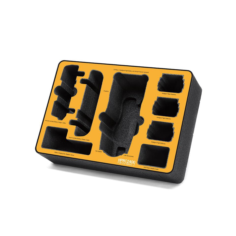 HPRC Cases - Hard Case for DJI Mavic 2 w/Smart Controller HPRC2400 SKU MAV2-2400BLK-02