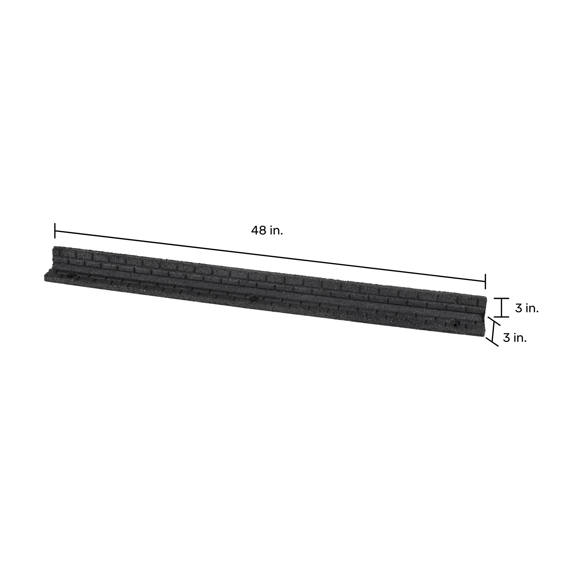 Ground Smart Rubber Brickface Edging SKU GSBFE48