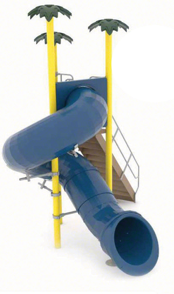Spectrum Aquatics Single Flume Triangle Deck Waterslide SKU 1810371