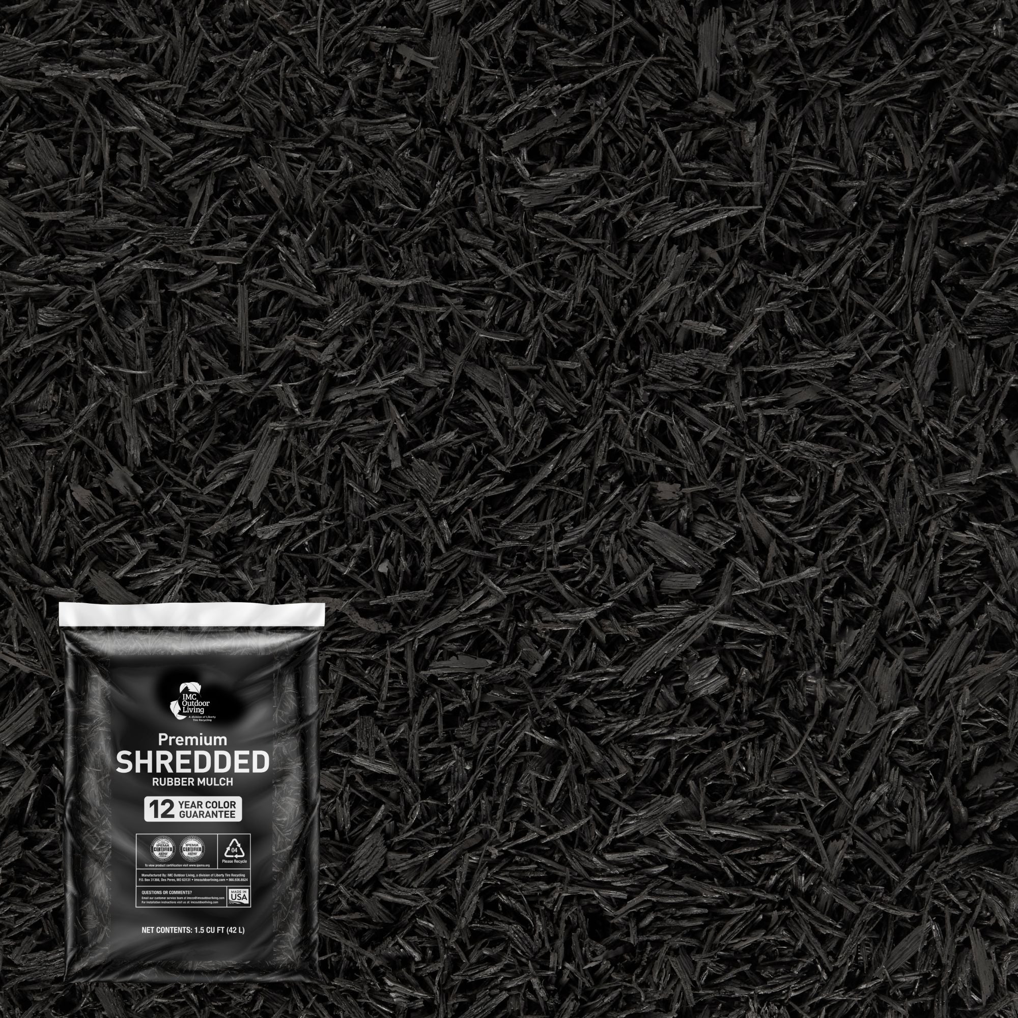 Ground Smart Premium Shredded Buffings Mulch SKU GSRMShredded