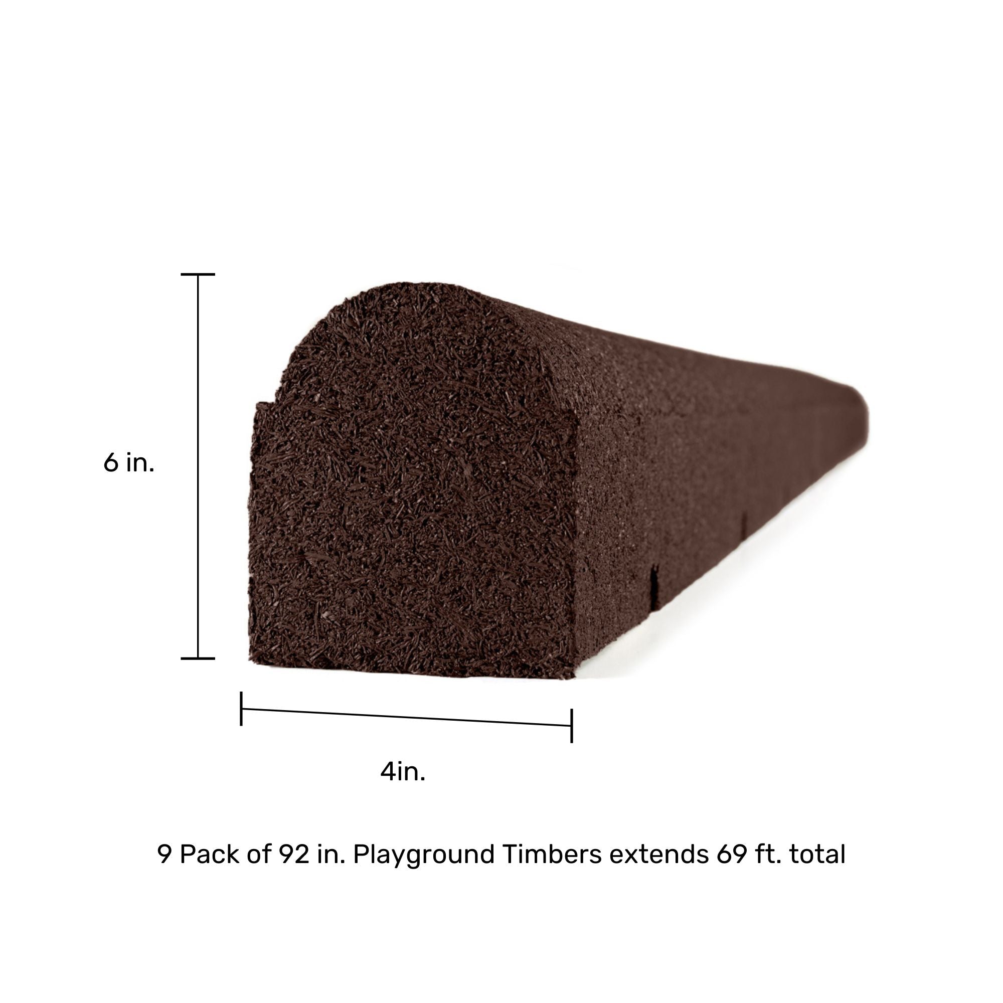 Ground Smart Rubber Playground Timber SKU GSTimber