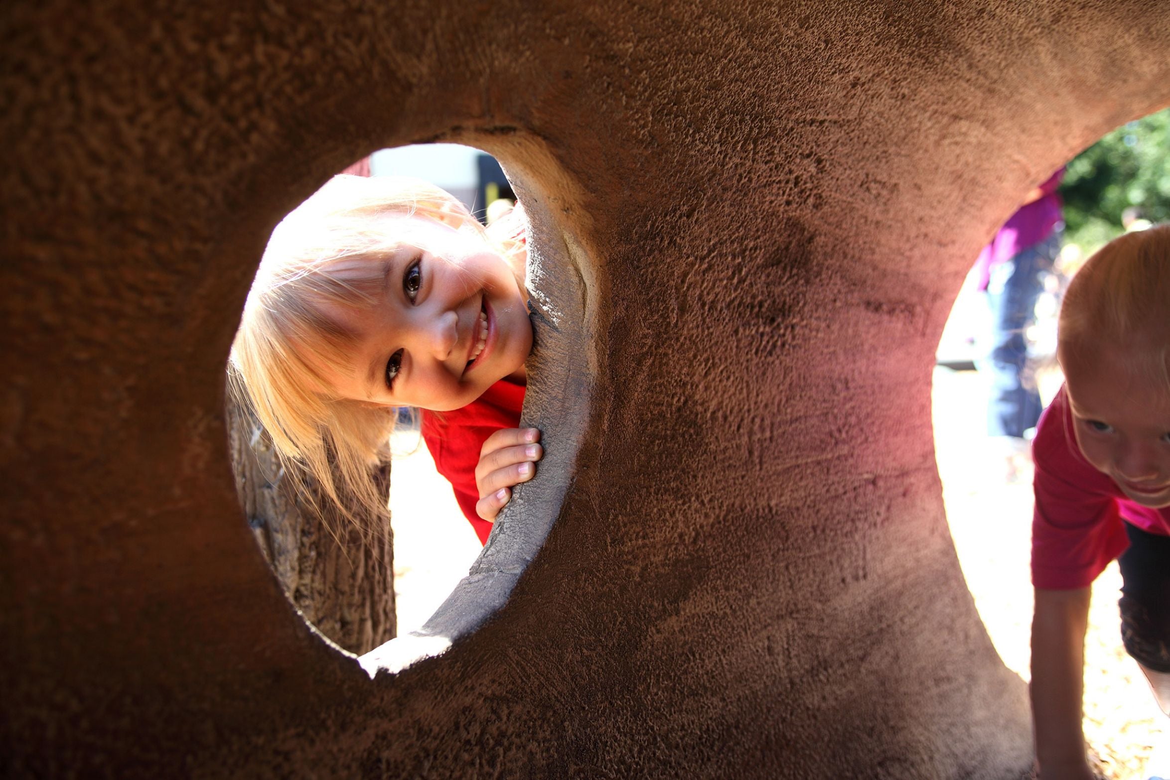 UltraPlay Nature Themed Playground Log Crawl Tunnel SKU 6LT