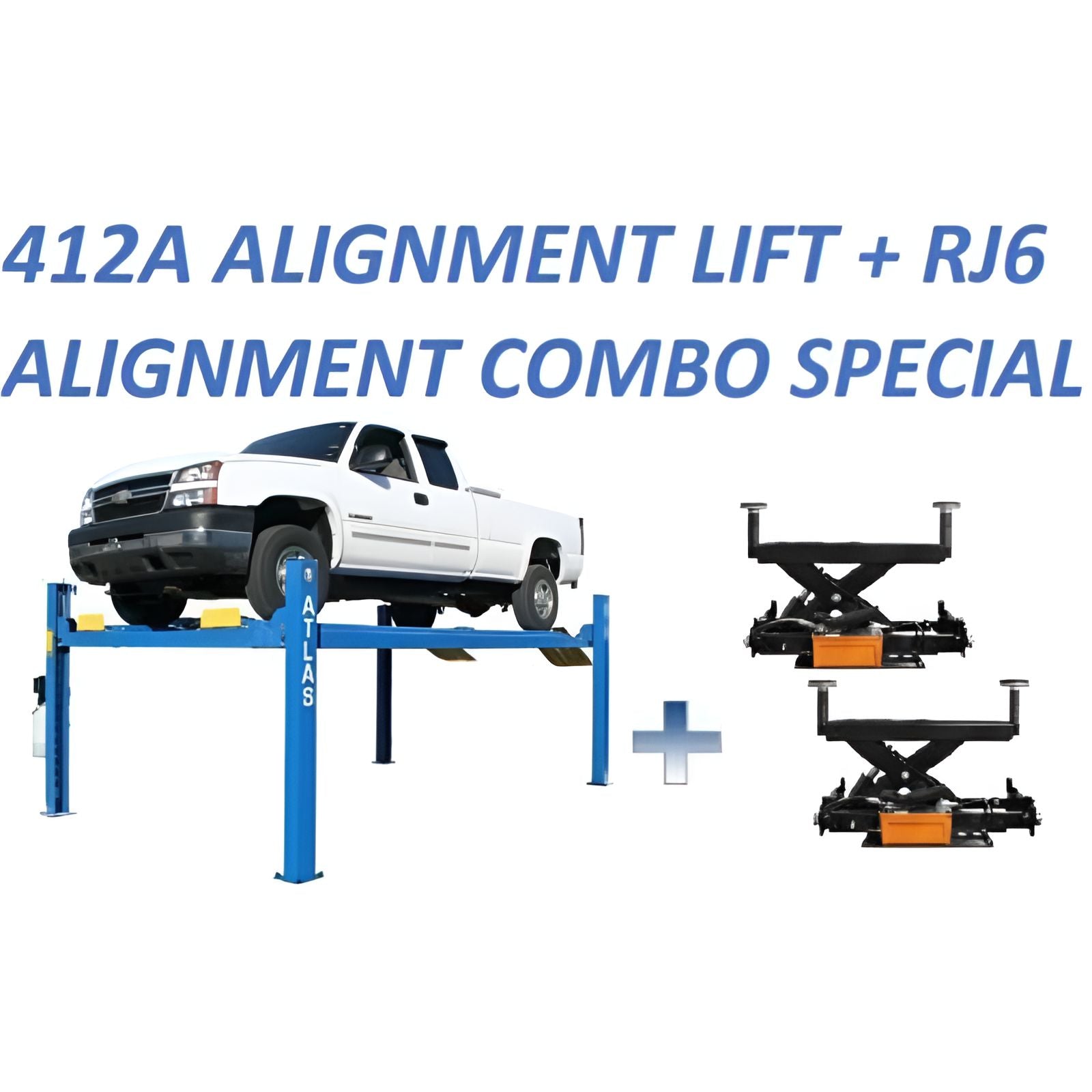 Atlas 412A Alignment Lift, 2 x RJ6 Rolling Jacks Combo SKU ATEATTD-412A-COMBO