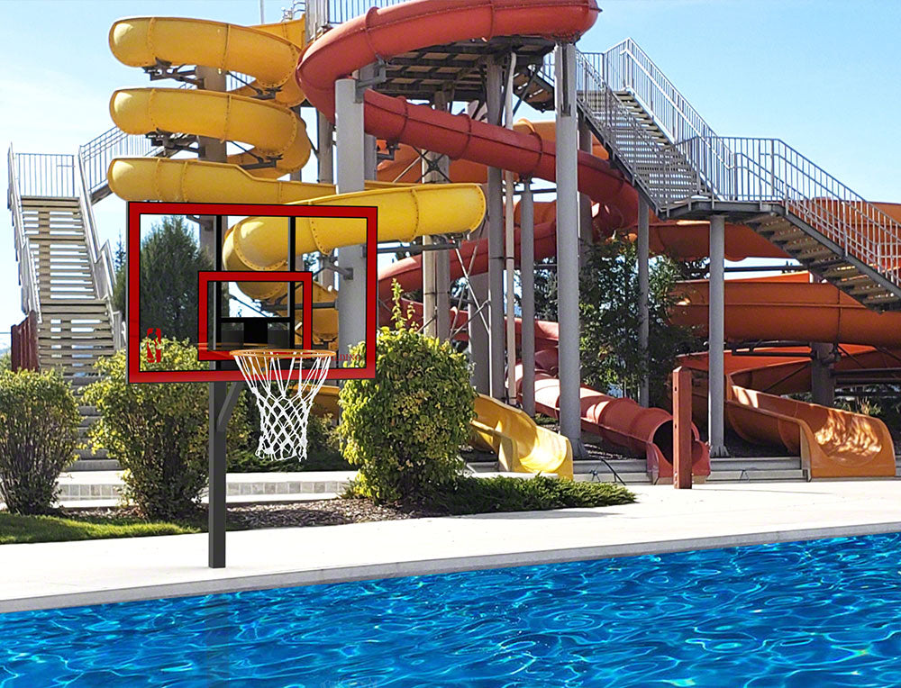 Spectrum Aquatics Jamma Jr. Pool Basketball Game, 304L Powder Coated SKU 193400