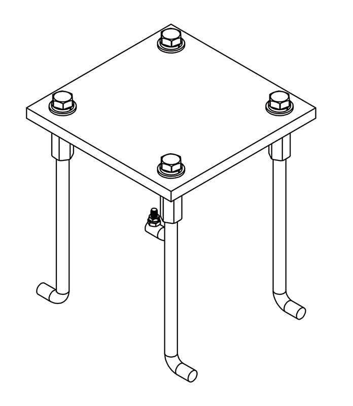 Spectrum Aquatics J-Bolt Anchor for Slamma Adjustable Pool Basketball Game, 304L SKU 143094