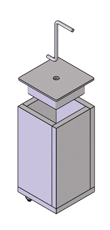 Spectrum Aquatics Jamma Jr. Basketball Anchor, 2.5 Inch Square x 36 Inches, 316L SKU 193402