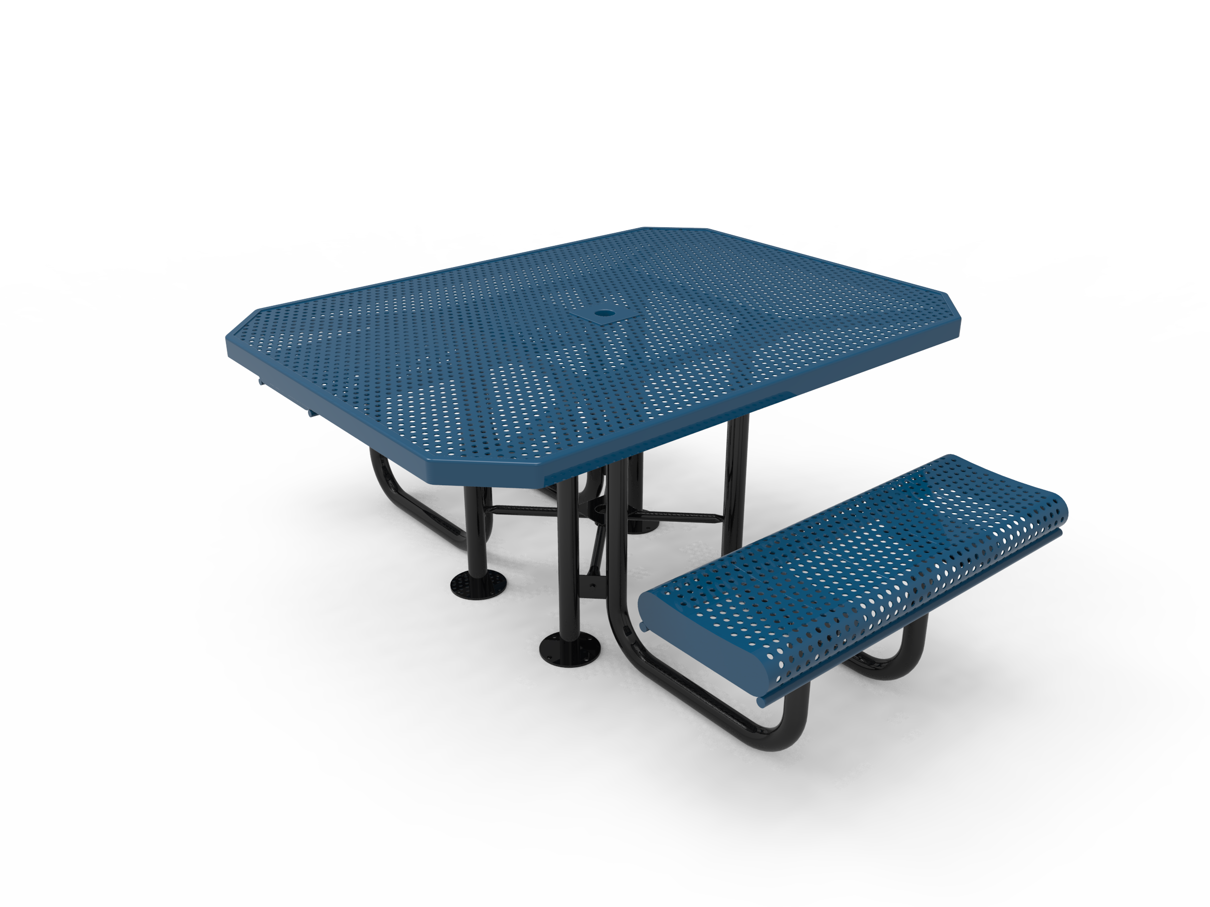 MyTCoat 46” Octagon Portable Table w/ Rolled Edges, Punched Steel SKU TOR46