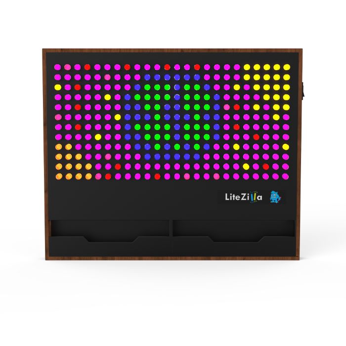 LiteZilla Giant Lite Brite Custom Stained Hardwood SKU LZ-WD